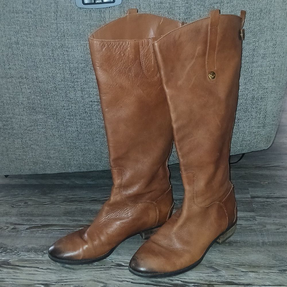 Sam Edelman Penny Whiskey riding boots size 9.5W EUC